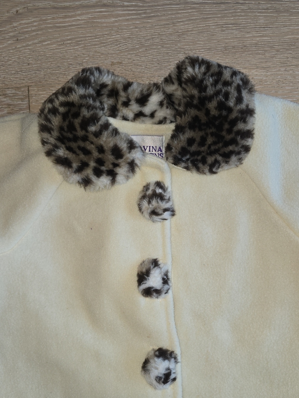 Davina Designs - Boston Faux-Fur Trim Girls' Coat - Leopard Accent - Picture 4 of 17